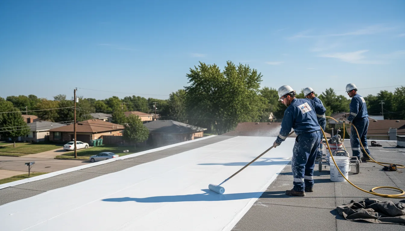 Commercial roof coating in Harvey, AR near me